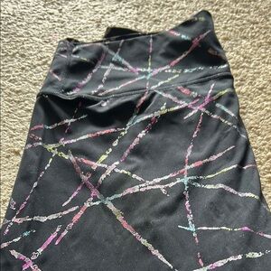 Stylish Black and Multicolor Women's Leggings by ZYIA